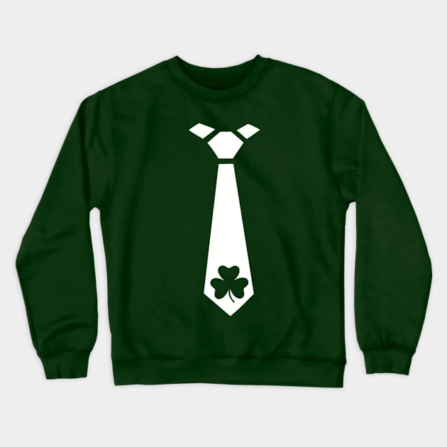 Shamrock Tie Crewneck Sweatshirt by Designzz